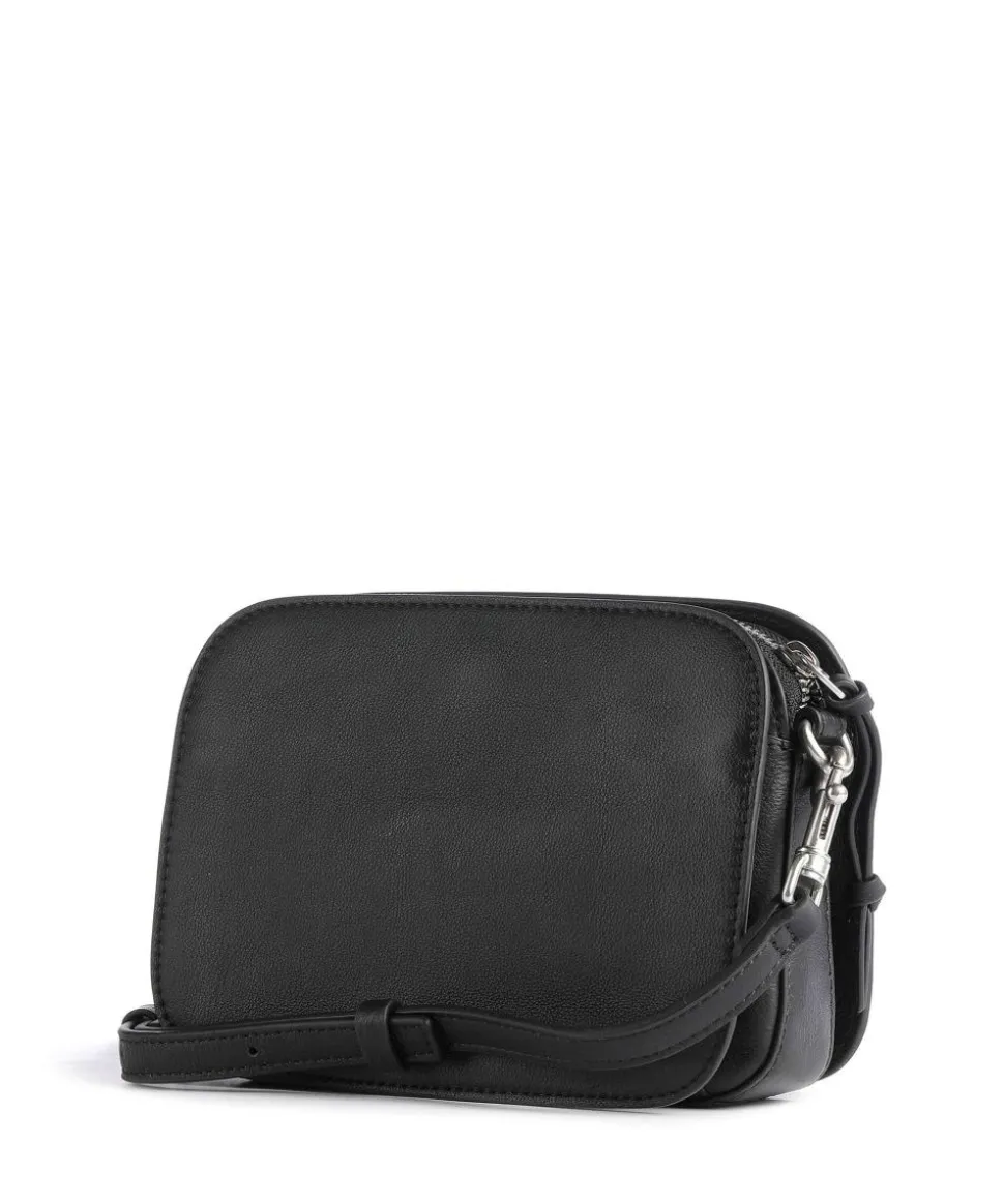 Harris Luka Umhängetasche genarbtes Leder schwarz