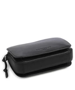 Harris Luka Umhängetasche genarbtes Leder schwarz