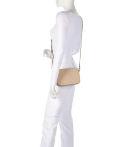 Harris Luka Umhängetasche genarbtes Leder beige