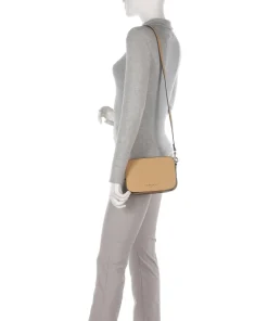 Harris Luka Umhängetasche genarbtes Leder beige