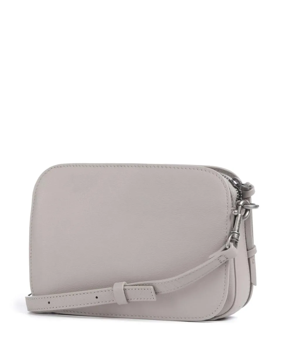 Harris Luka Umhängetasche genarbtes Leder grau