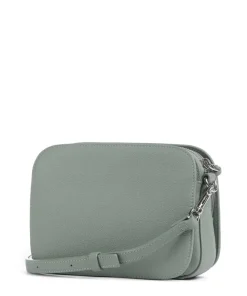 Harris Luka Umhängetasche genarbtes Leder grünblau