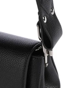 Hazel Re-Vegan Grain Small Schultertasche Lederimitat schwarz