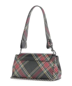 Hazel Saffiano Printed Medium Schultertasche Lederimitat schwarz