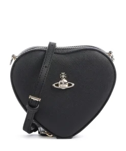 Heart Saffiano Biogreen Mini Umhängetasche Lederimitat schwarz