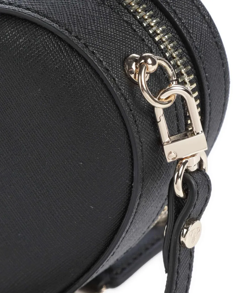 Heart Saffiano Biogreen Mini Umhängetasche Lederimitat schwarz