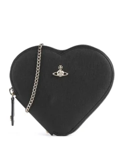 Heart Saffiano Biogreen Umhängetasche Lederimitat schwarz