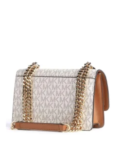 Heather Schultertasche Canvas elfenbein/braun