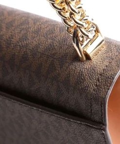 Heather Schultertasche Canvas dunkelbraun