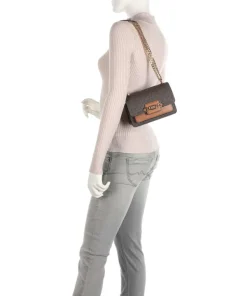 Heather Schultertasche Canvas dunkelbraun