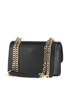 Heather Schultertasche fein genarbtes Rindsleder schwarz