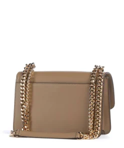 Heather Schultertasche fein genarbtes Leder braun