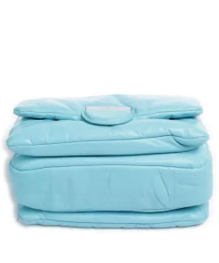 Helene Lamb Gstaad M Umhängetasche fein genarbtes Leder hellblau