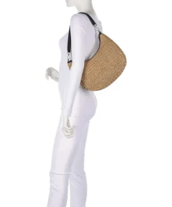 Helia Schultertasche Bast natur