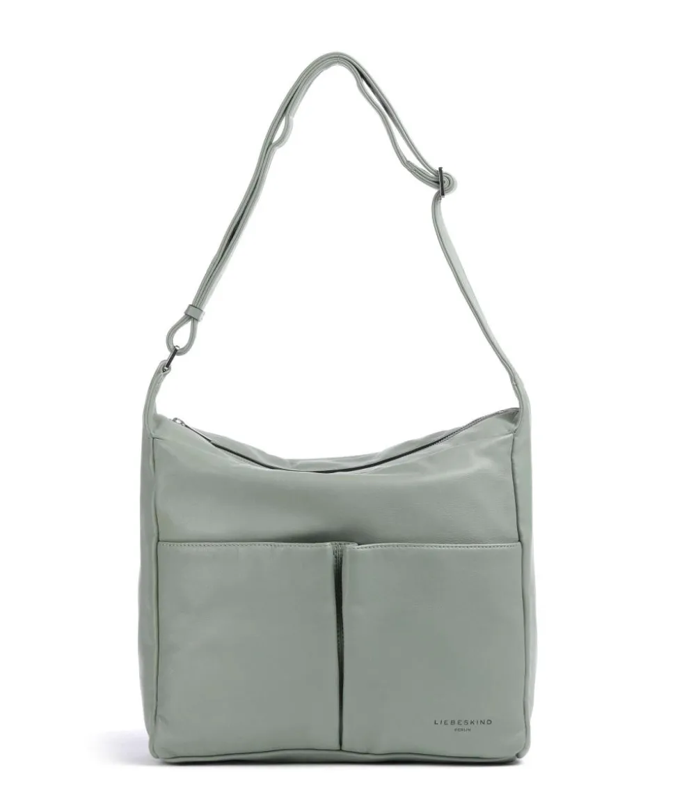 Hera Sheep Natuarl M Beuteltasche Schafsleder graugrün