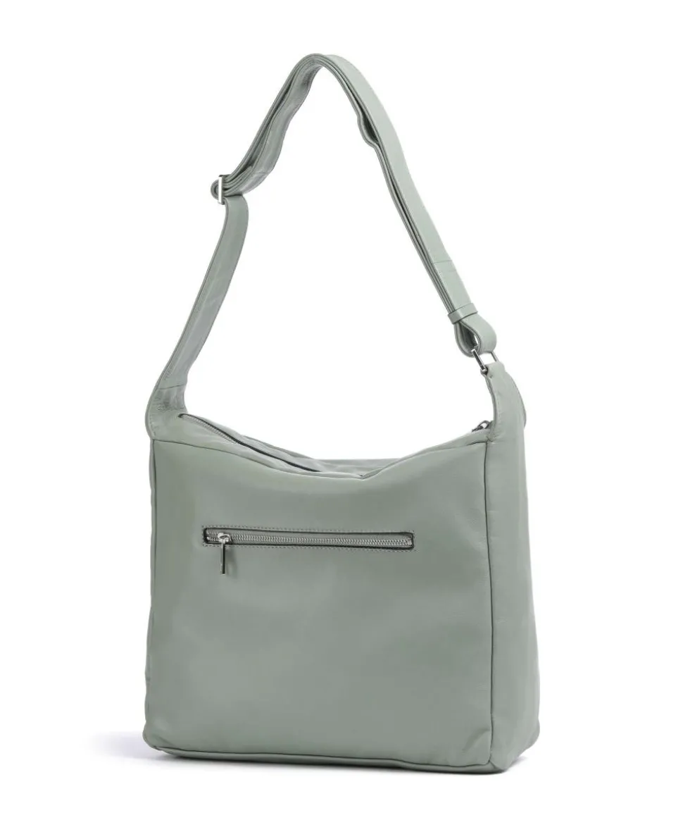 Hera Sheep Natuarl M Beuteltasche Schafsleder graugrün