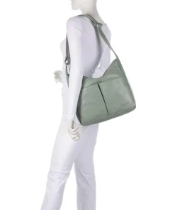 Hera Sheep Natuarl M Beuteltasche Schafsleder graugrün