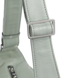 Hera Sheep Natuarl M Beuteltasche Schafsleder graugrün