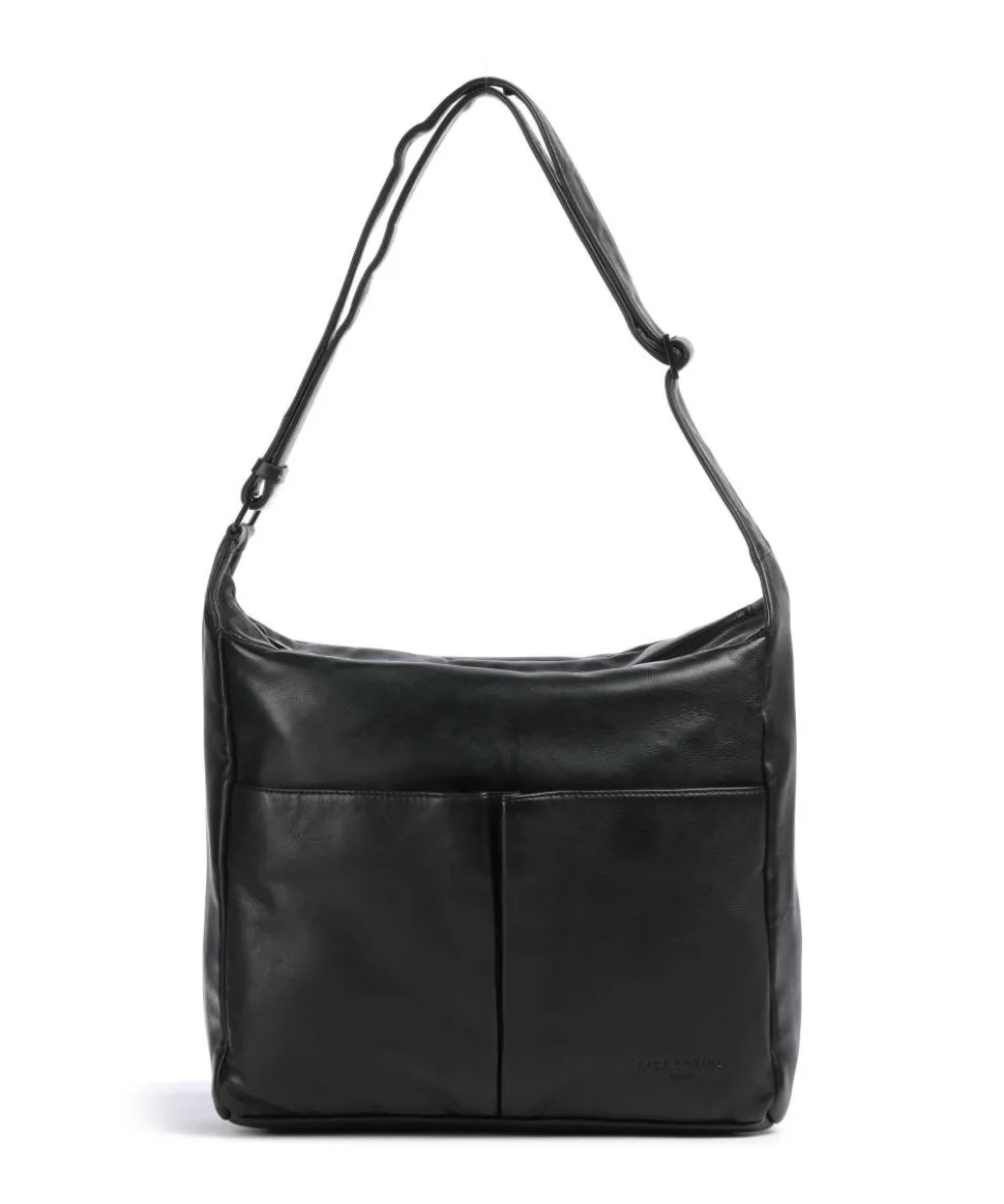 Hera Sheep Natuarl M Beuteltasche Schafsleder schwarz