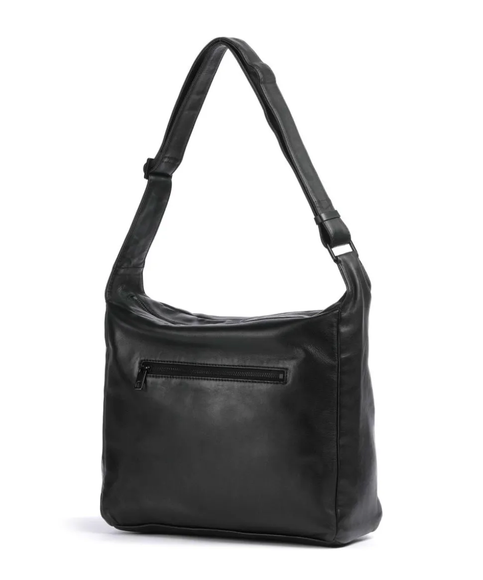 Hera Sheep Natuarl M Beuteltasche Schafsleder schwarz