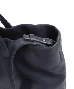 Hera Sheep Natural L Shopper Schafsleder dunkelblau