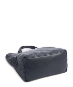 Hera Sheep Natural L Shopper Schafsleder dunkelblau