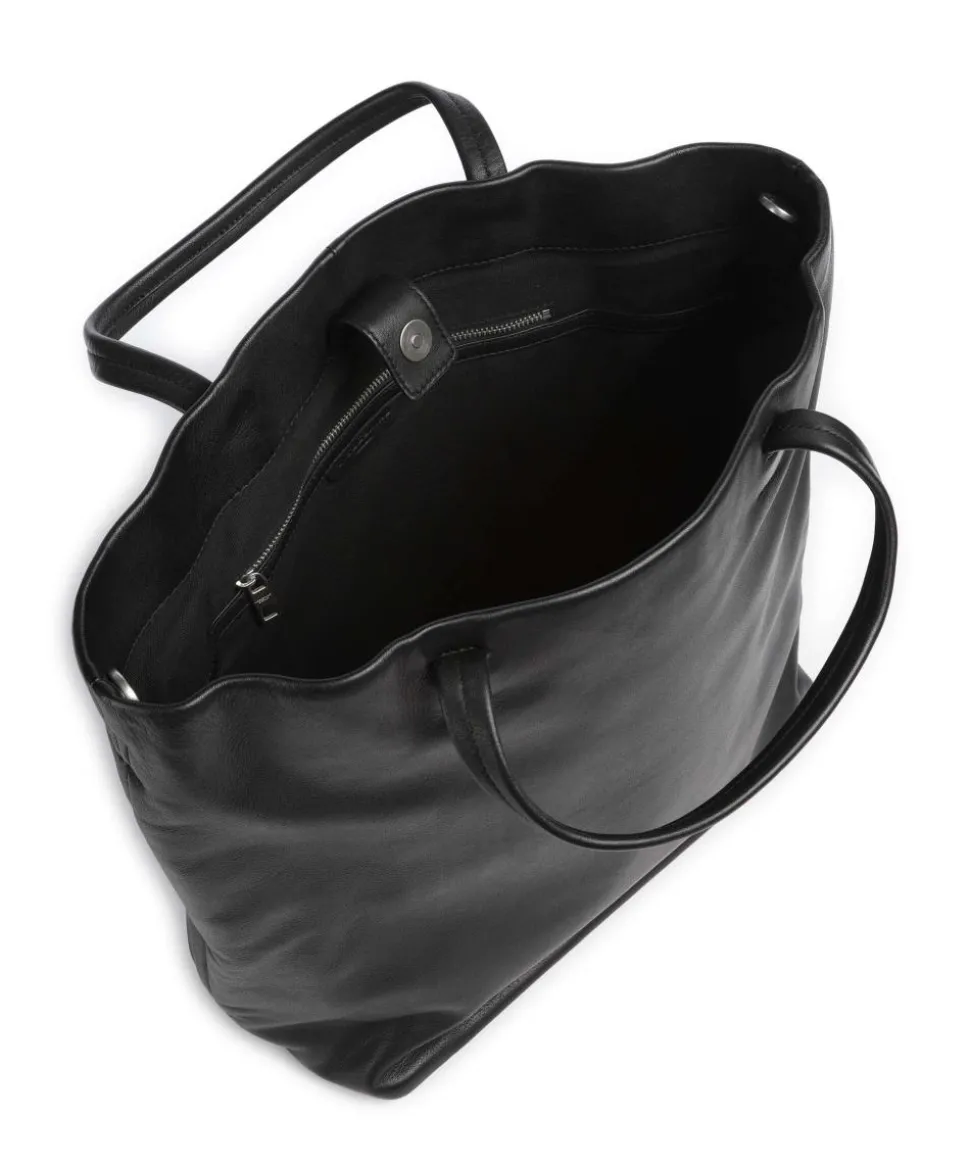 Hera Sheep Natural L Shopper Schafsleder schwarz