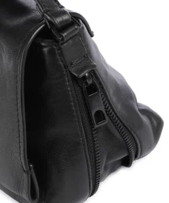 Hera Sheep Natural S Umhängetasche Schafsleder schwarz