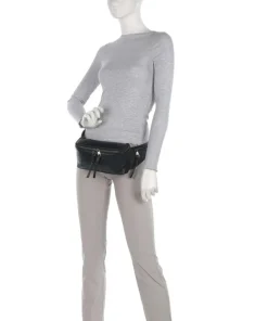 Hera Small Pebble S Gürteltasche genarbtes Leder schwarz