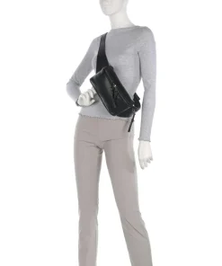 Hera Small Pebble S Gürteltasche genarbtes Leder schwarz