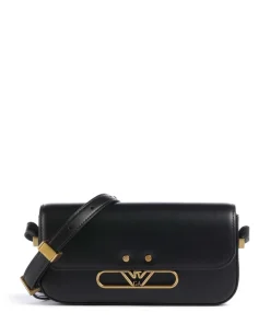 Hera Umhängetasche glattes Rindsleder schwarz