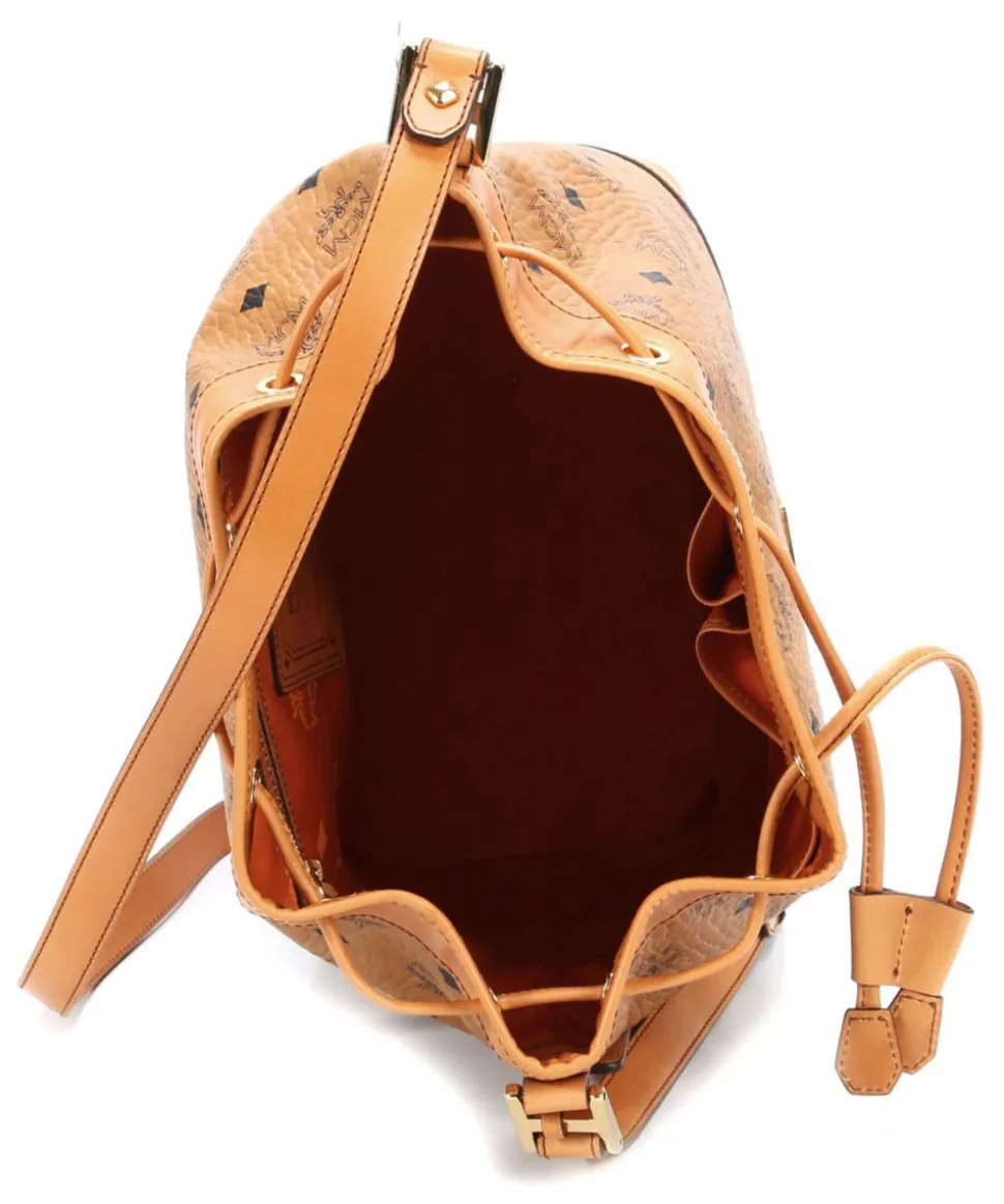 Heritage Line Beuteltasche Lederimitat cognac