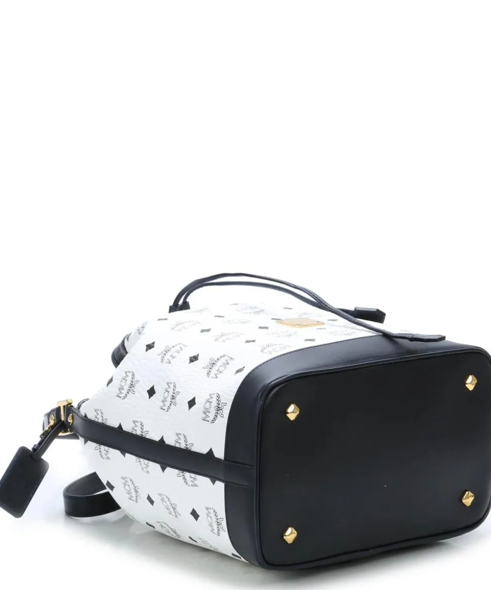 Heritage Line Beuteltasche Lederimitat weiß