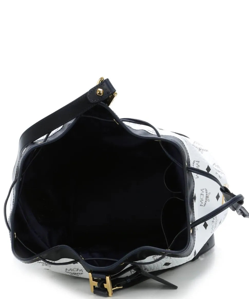 Heritage Line Beuteltasche Lederimitat weiß