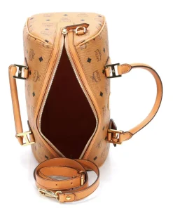 Heritage Line Handtasche Lederimitat cognac