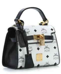 Heritage Line Schultertasche Lederimitat weiß