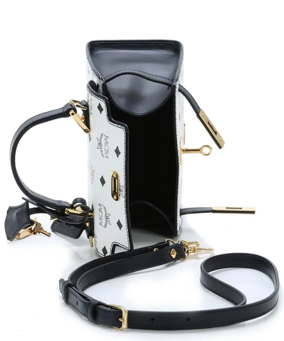 Heritage Line Schultertasche Lederimitat weiß