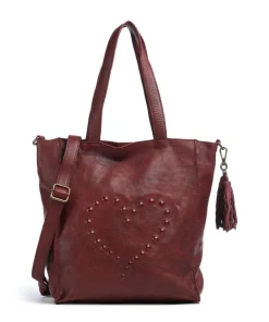 Herzoggasse 1 Shopper genarbtes Rindsleder wein