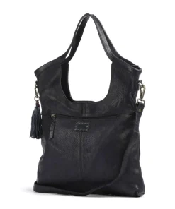 Herzweg 6 Shopper genarbtes Leder navy