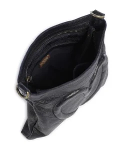 Herzweg 4 Umhängetasche genarbtes Leder navy