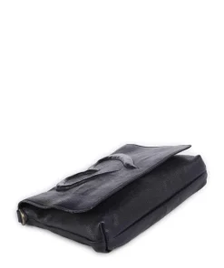 Herzweg 3 Umhängetasche genarbtes Leder navy