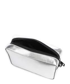 Hilla S Umhängetasche Schafsleder silber