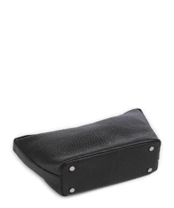 Hirsch Lucille Umhängetasche genarbtes Leder schwarz