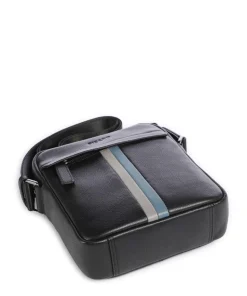 Horizon Umhängetasche genarbtes Rindsleder schwarz