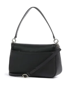 Hudson Schultertasche genarbtes Rindsleder schwarz