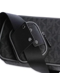 Hudson Umhängetasche Canvas schwarz/grau