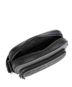 Hudson Umhängetasche Canvas schwarz/grau