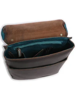 Hunter Jason Umhängetasche Büffelleder dunkelbraun