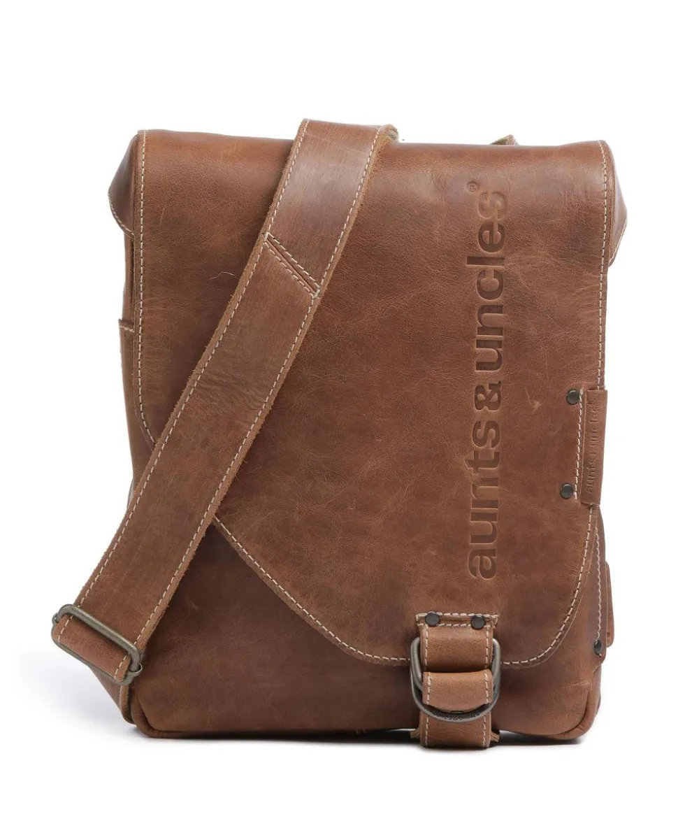 Hunter Jason Umhängetasche Büffelleder braun