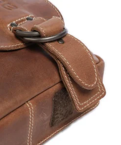 Hunter Jason Umhängetasche Büffelleder braun